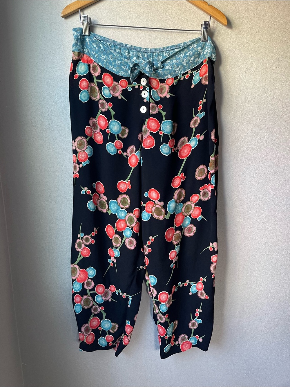 Vintage 1990s Zoe California Mixed Media Pants